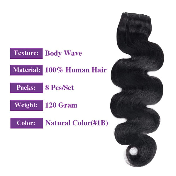 Body Wave Clip in Hair Extensions