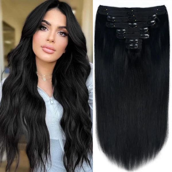 8Pieces 120g/Set  Brazilian Remy Virgin 100% Human Hair
