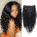 Deep Wave Clip Ins Human Hair Extensions