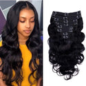 Brazilian Body Wave Clip in Human Hair Extensions