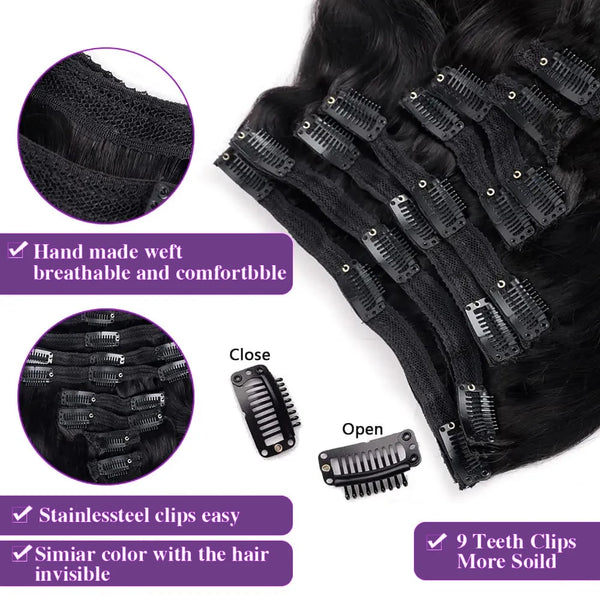 Body Wave Clip in Hair Extensions