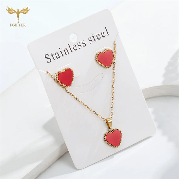 Beautiful Red Heart Jewelry