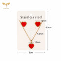 Beautiful Red Heart Jewelry