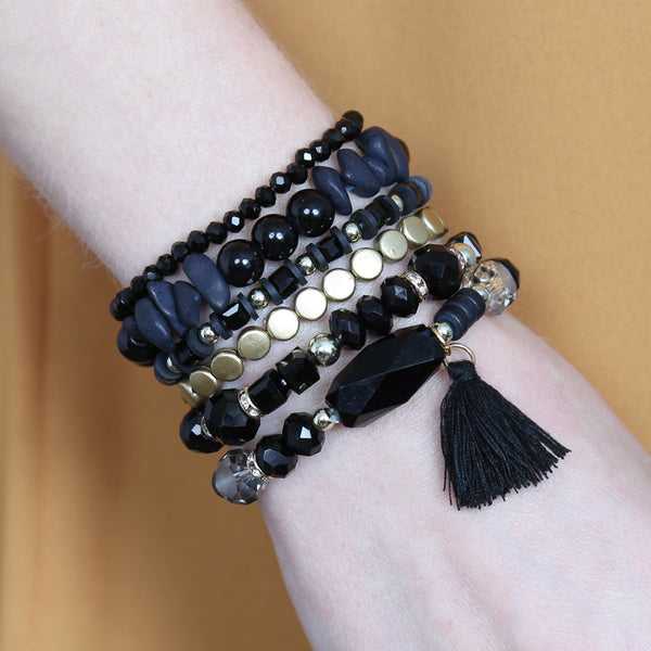 Boho Tassel Charm Bracelet