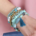 Boho Tassel Charm Bracelet