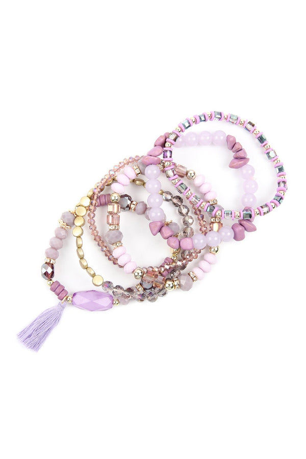 Boho Tassel Charm Bracelet