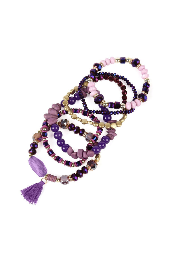 Boho Tassel Charm Bracelet