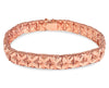 Nugget Solid White/Yellow/Rose Gold Handmade Bracelet , 9mm, 6.5-10 Inch