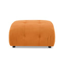 Modular Sectional Sofa, Button Tufted Designed and DIY Combination,L Shaped Couch With Reversible Ottoman, Orange Velvet