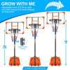 Kids Basketball Hoop Adjustable 5.6-7ft with Wheels