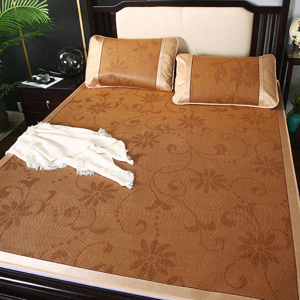 Japanese Tatami Rattan Mat Thin Summer Cool Mattress for Bed Carpet Bedroom Living Room Rug Kid Play Mat Children's Cool Mat