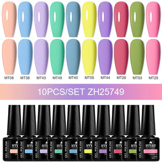 Buy zh25749 10/12pcs Spring Macaron Nail Gel Polish Set