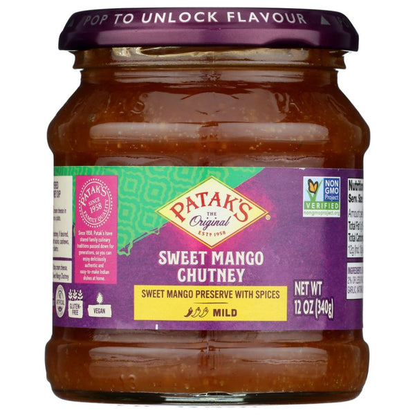 PATAK'S: Original Sweet Mango Chutney Mild, 12 Oz