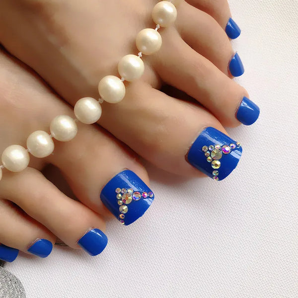 Candy Color Artificial False Toe Nails