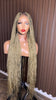 Dark Root Honey Blonde Braids Wig