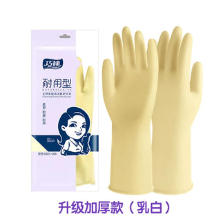 Buy thickened-white-85g 1 Pair Thick Rubber Gloves Wear-Resistant