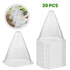 30 Reusable Square Planting Tents. Protect plants from birds, frost & snails.