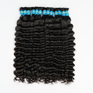 Buy deep-wave 100% Human Hair Bulk Extension Virgin Human Hair