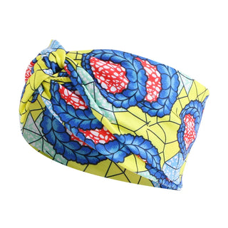 Buy 1103f-yellow-red African Pattern Print Headband