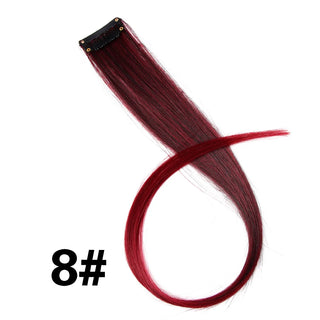 Buy 8 Color Ombre Straight Hair Extension Clip in Hairpieces