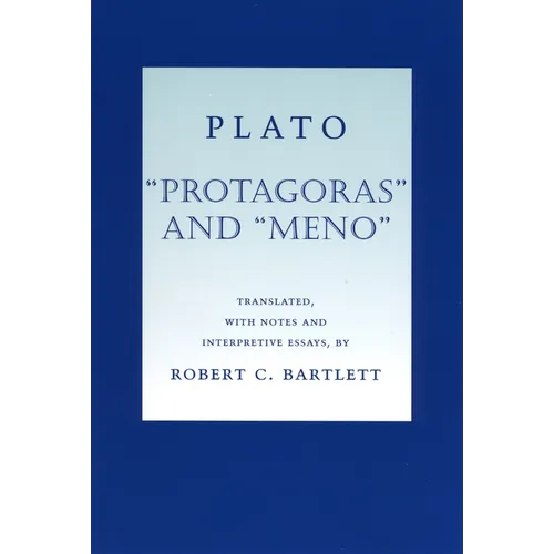 Plato "Protagoras" and "Meno" - Paperback