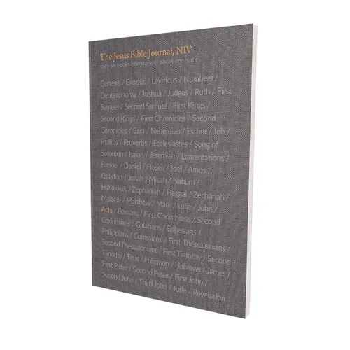 The Jesus Bible Journal, Acts, Niv, Paperback, Comfort Print - Paperback