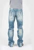 Tin Haul Regular Joe with Grey Diamond Stitch (Light Wash) - Men's Bootcut Jeans