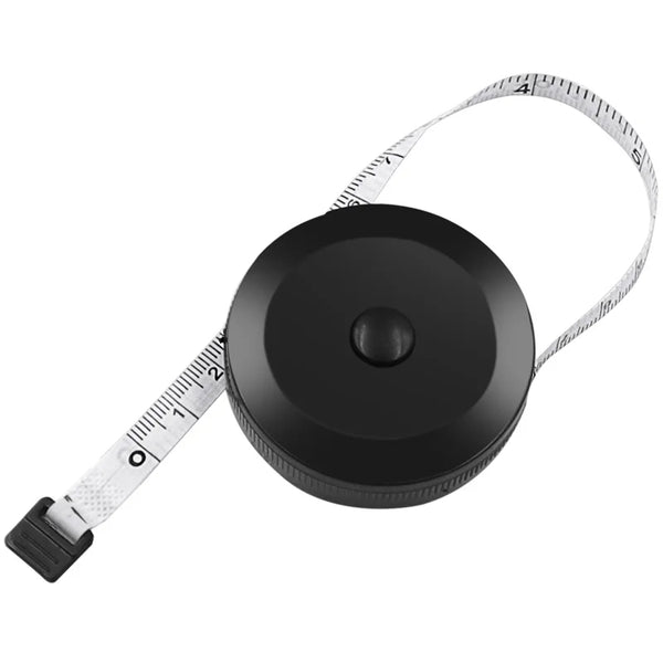 1.5m 60inch Black Double Sided Measuring Tape Auto Retractable