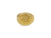 Nugget Solid White/Yellow/Rose Gold Handmade Coin Ring , Dos Pesos Coin ,