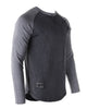 Athletic Fit Retro Contrast Raglan Tee - Charcoal