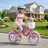 Girls Bike 12-18 Inch with Training Wheels and Basket