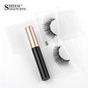 SHIDISHANGPIN 1/3/5/10 Pairs Magnetic Eyelashes Eyeliner 5 Magnet Natural Long False Lashes Set Magnetic Eyeliner Tweezer Makeup