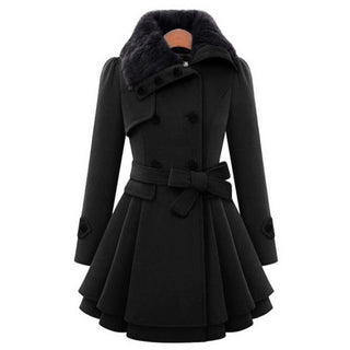 Buy black YiXin Women Jackets and Coats 2022 Hooded Elegant Long Plus Size Fur Coat Women Winter Coats for Ladies Women