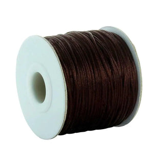 Buy coffee 80yards Jewelri Make Nylon Cord Satin Cord Satin Thread Macrame Cord Beading Thread Cord Jewelri Kumihimo Rattail Cord Wholesale