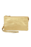 Vegan Leather Wallet With Detachable Wristlet