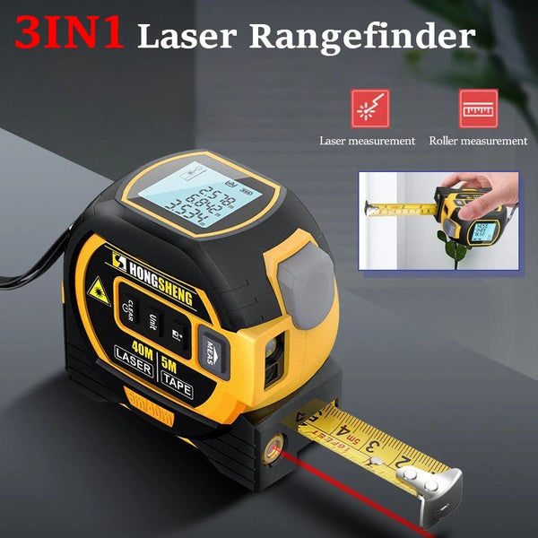 3 in 1 Laser Tape Measure