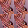Natural tone long press on nails
