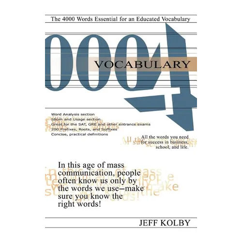 Vocabulary 4000: The 4000 Words Essential for an Educated Vocabulary - Hardcover