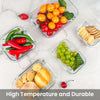 16-Piece Glass Food Storage Containers with Lids – Durable Set