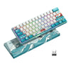 XVX M61 Coral Sea Themed 61 Keys Wired/Wireless Mechanical Keyboard