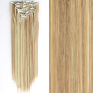 Buy 18h613 22Inch Long Straight Wavy Hair Extension 7Pcs/Set 16 Clips