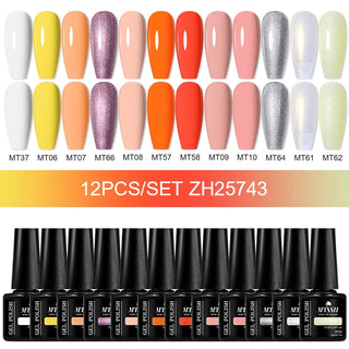 Buy zh25743 10/12pcs Spring Macaron Nail Gel Polish Set