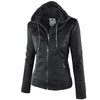 Winter Faux Leather Jacket Women