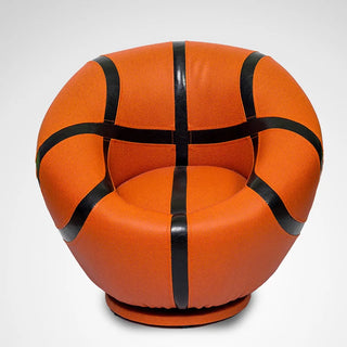 Buy basketball Children&#39;s Bedroom Dormitory Leisure Single Sofas Kids Household Furniture Rotatable Sofa Chair Living Room Hotel Lazy Back Sofa