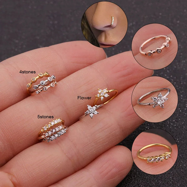 1 Pcs 0.8x8mm Nose Piercing