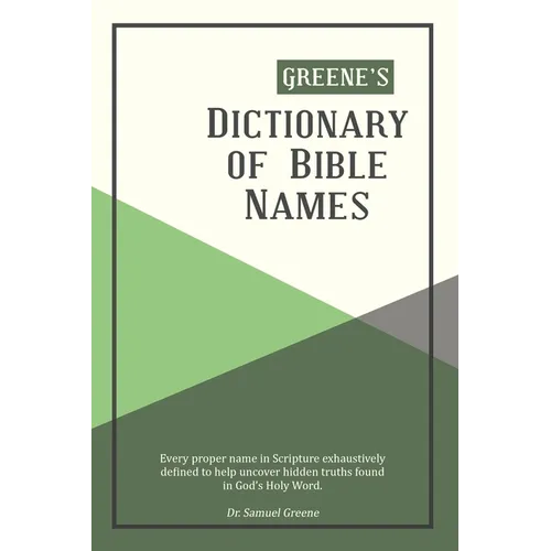 Greene's Dictionary of Bible Names - Paperback