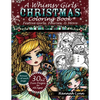 A Whimsy Girls Christmas Coloring Book: Festive Girls, Fairies, & More - Paperback