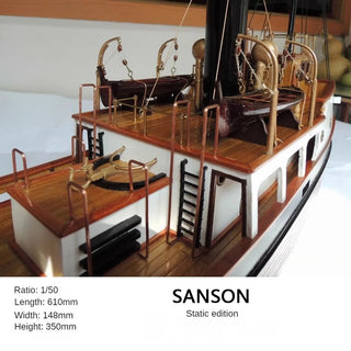 Wooden Tugboat Model Assembly Kit