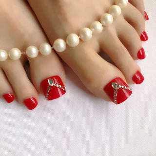 Buy hl201004 Candy Color Artificial False Toe Nails