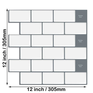 Buy bw53 Strong Adhesive Subway Tiles Vinyl Wallpaper Peel and Stick
